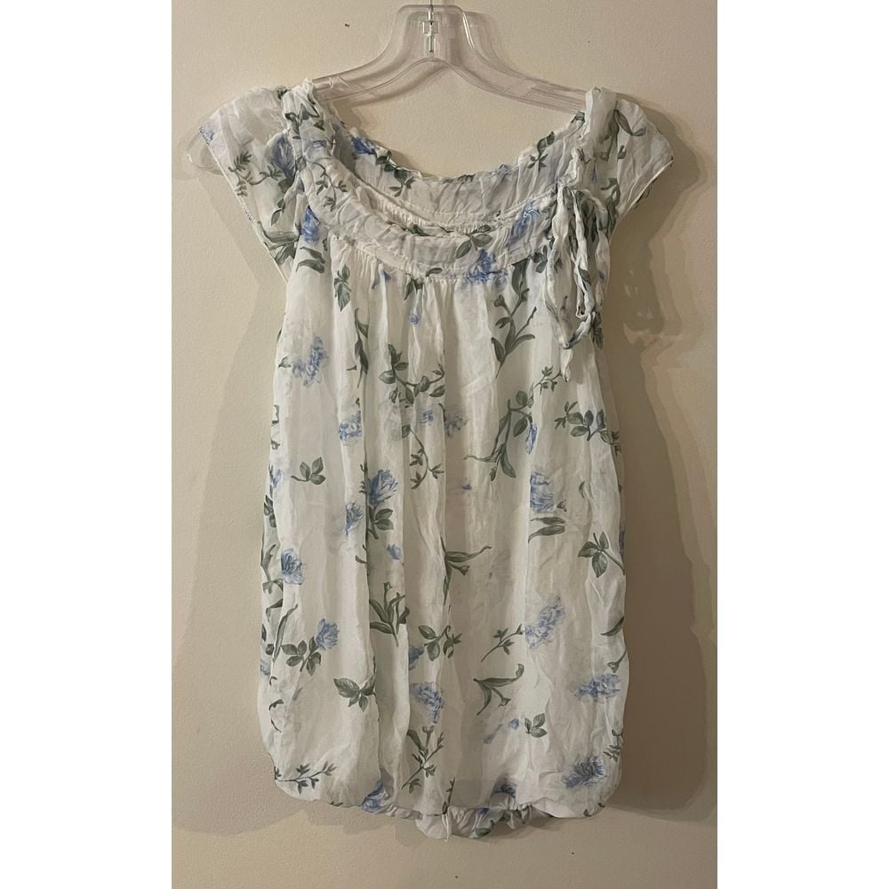 Tendenze Floral Puff Sleeve Blouse