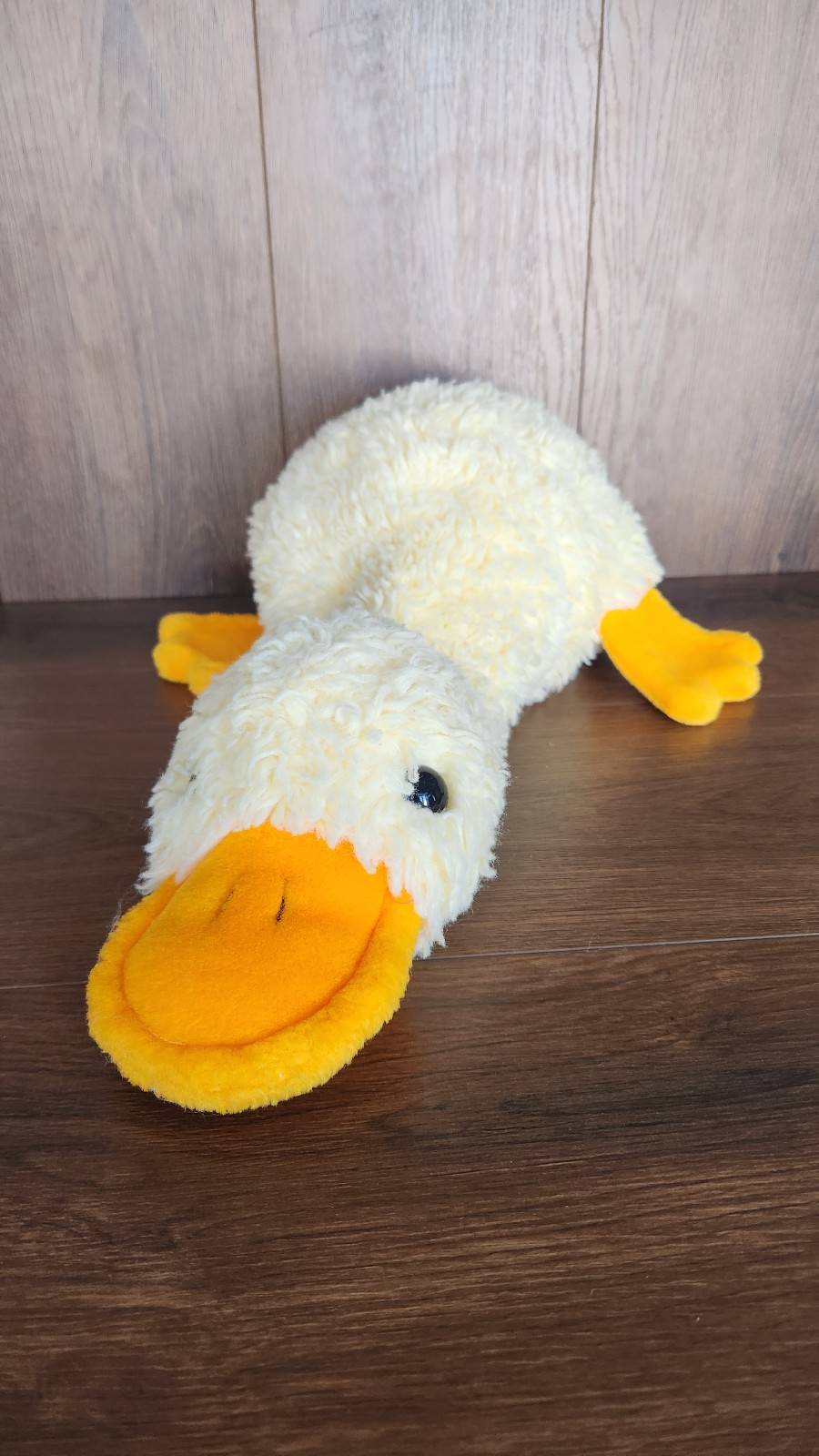 Vintage Chosun Yellow Duck Billed Platypus Bird Large Shaggy Plush Stuffed Toy