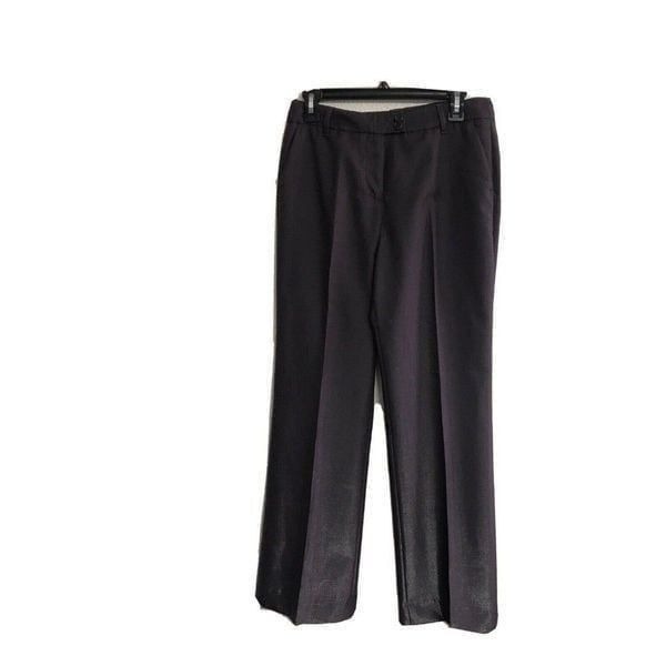ETRO Pants US 6 IT 42 Purple Sheen Wool Nylon Blend Zip Pockets Button Italy
