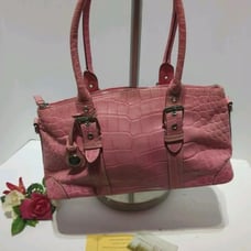 Dooney & Bourke Pink Pebbled Leather