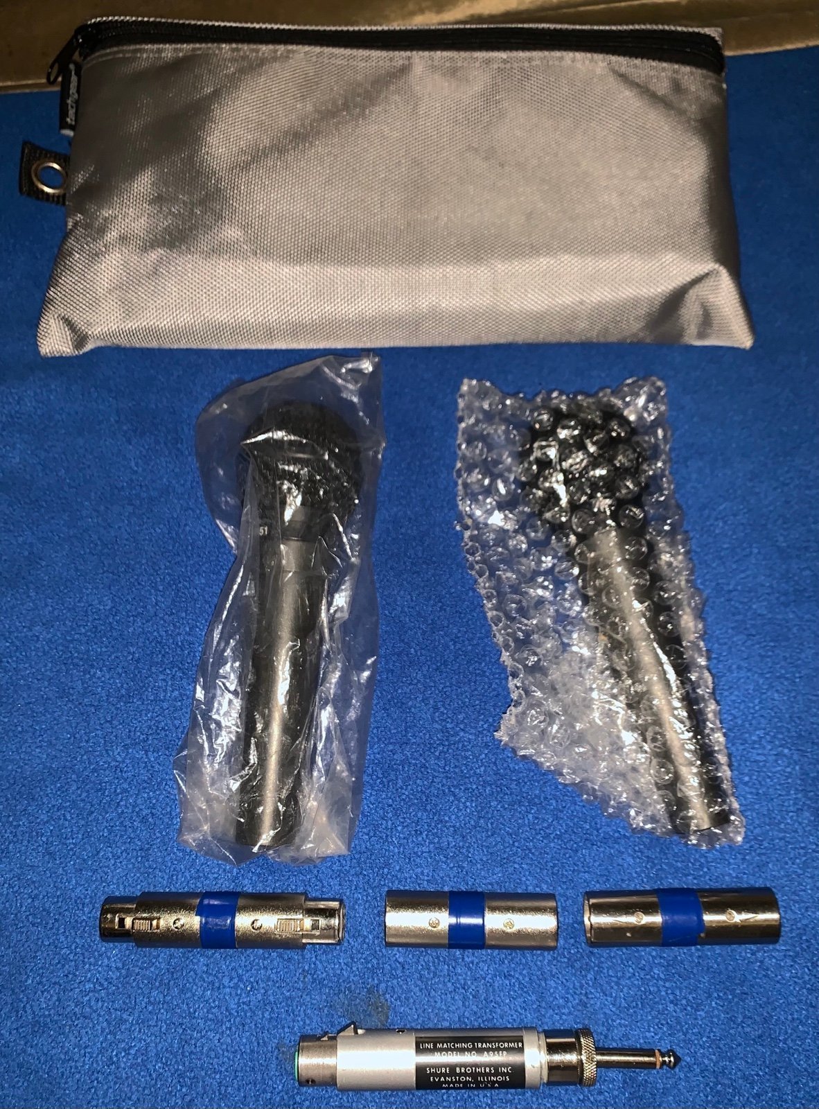 TWO (2) FENDER DYNAMIC MICROPHONES, MODEL P-51, IN LIKE NEW CONDITION