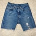 Levi's denim 501 premium quality cut off shorts button fly size 26