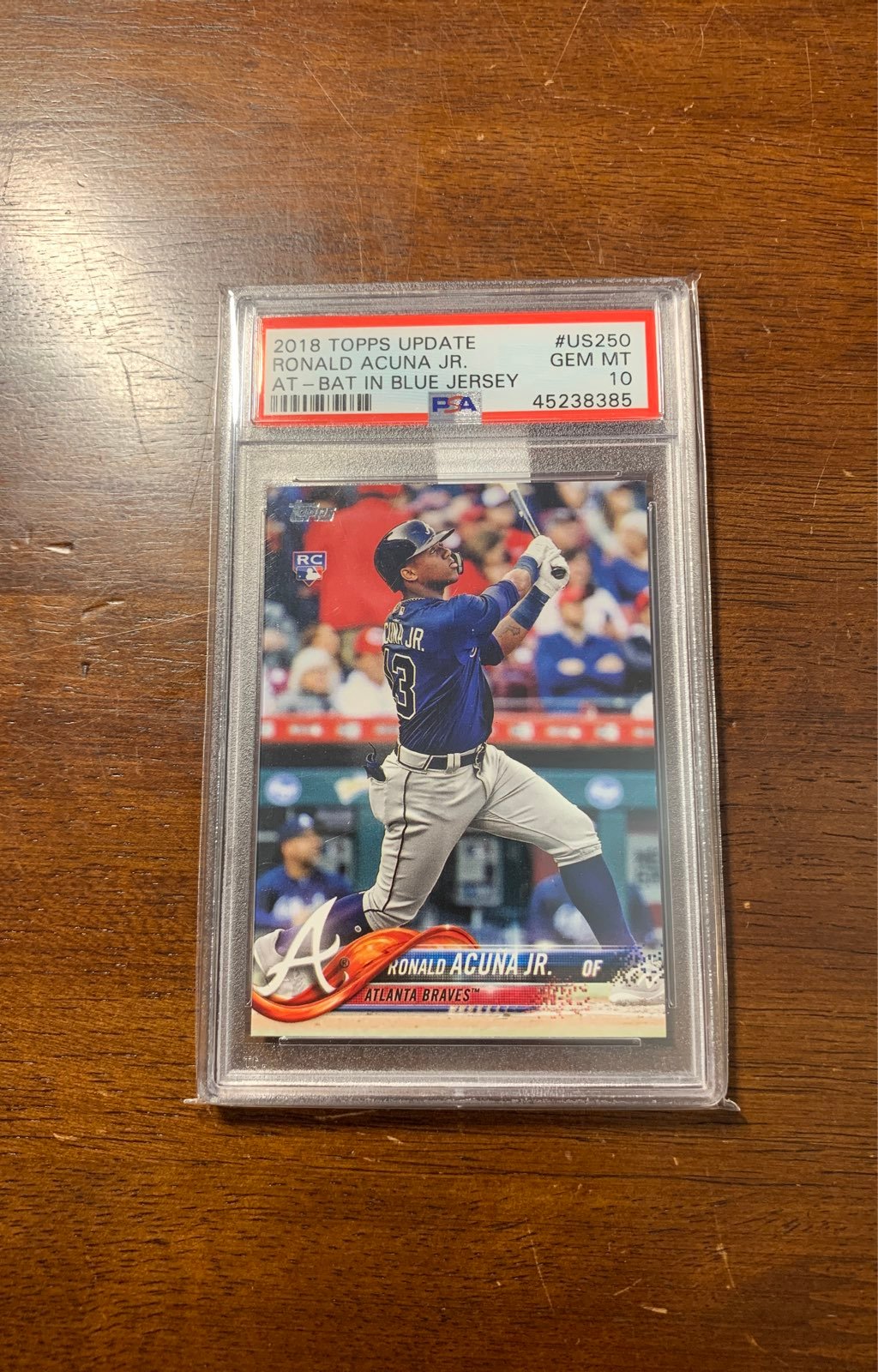 Ronald Acuna Jr 2018 Topps Update Rookie #US250