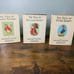 Beatrix Potter 4 Vintage Mini Books Timmy Tiptoes, Benjamin Button, Peter Rabbit