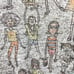 Ali Miles Womens Tunic Top Sweater Size 1X Kids Cat Dog Novelty Print Gray