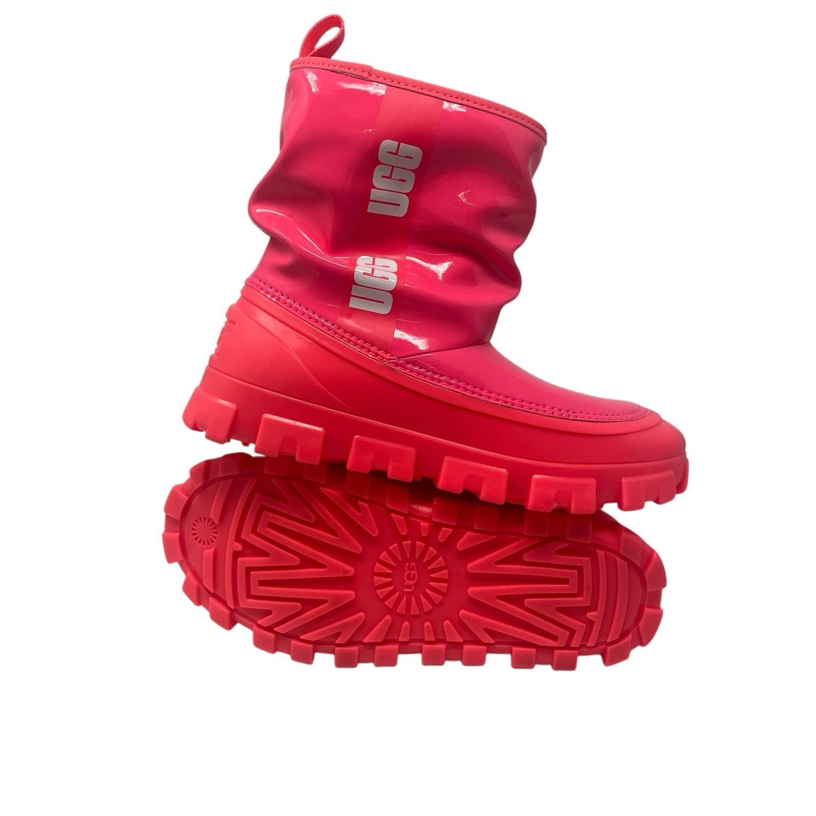 UGG Women’s Classic Brellah Mini Boots Pink Women’s Size 6 Waterproof NWOB