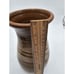 VTG Signed Large Pottery Art Vase Earth Tones Drip Well Made Quality Decor