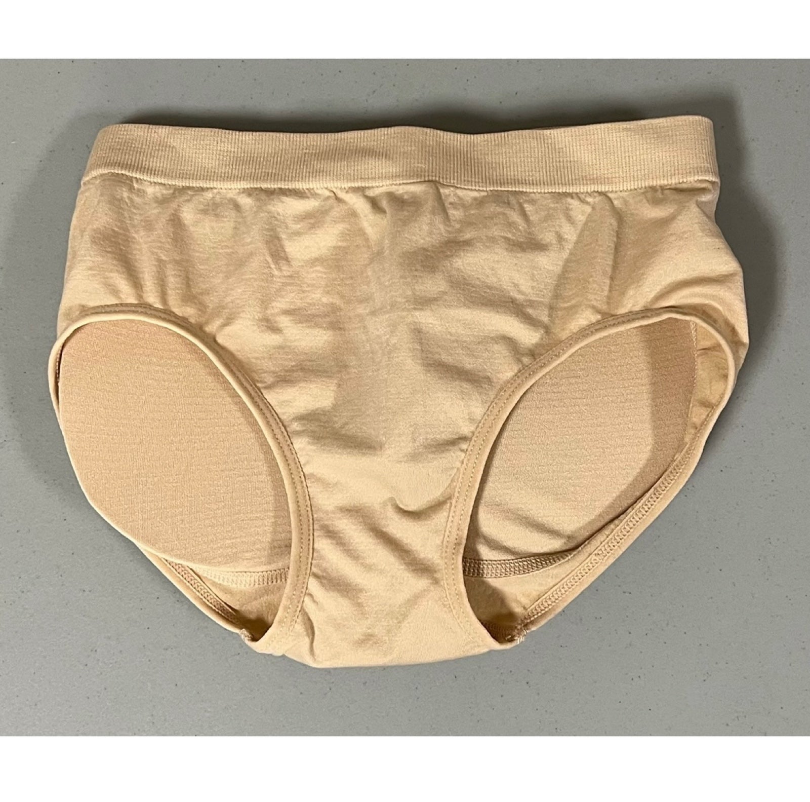 Tan Butt-Enhancing Shapewear Lingerie Panties Bottoms Shorts with Padding Size S