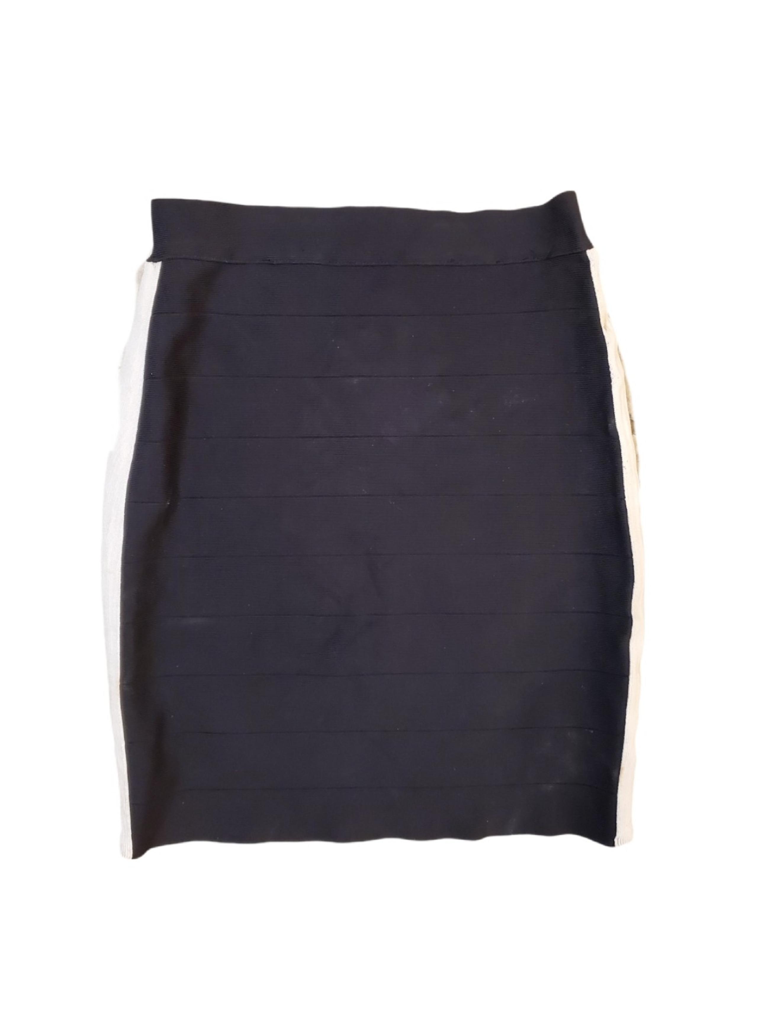 Bebe Women's Black Y2K Bandage Bodycon Mini Skirt Size Small