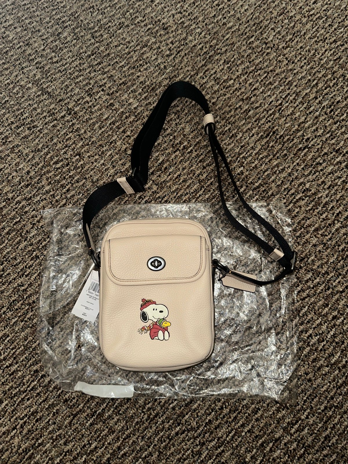 NWT Coach X Peanuts Heritage Crossbody With Snoopy Motif