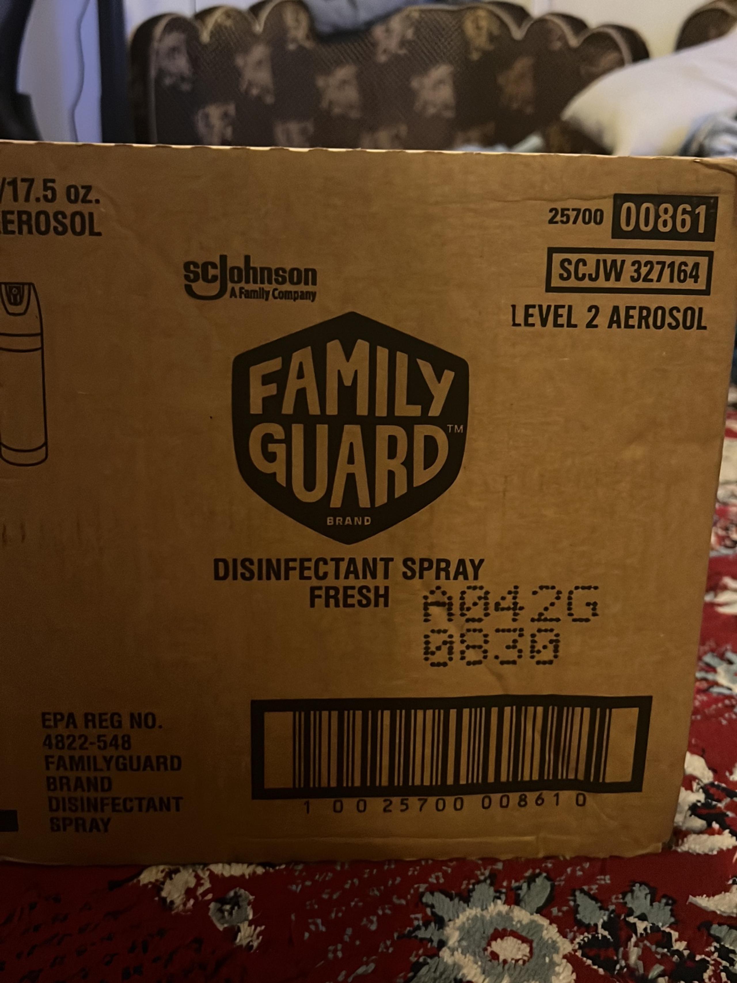 Family Guard disinfectant spray