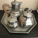 Antique teapots and creamer set vintage