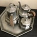 Antique teapots and creamer set vintage