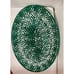Vintage Hand Painted in Italy Roma Inc Green & White Spongeware Oval Platter
