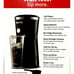 Gourmia Iced Coffee Maker with Brew-Strength Control, Reusable Filter and Tumble