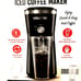 Gourmia Iced Coffee Maker with Brew-Strength Control, Reusable Filter and Tumble