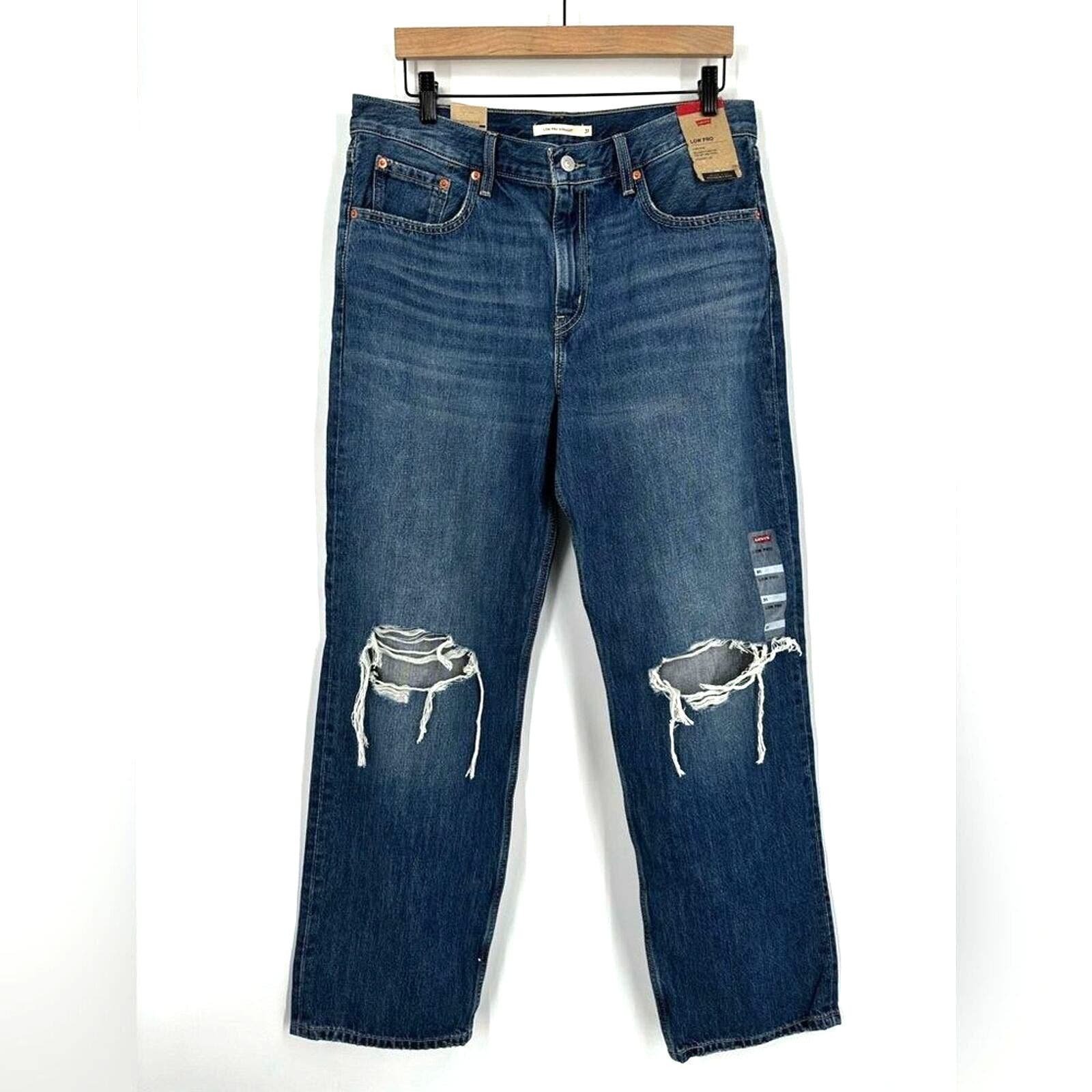 NWT Levis 505 Mid Rise Lo Pro Jeans Straight Leg 31