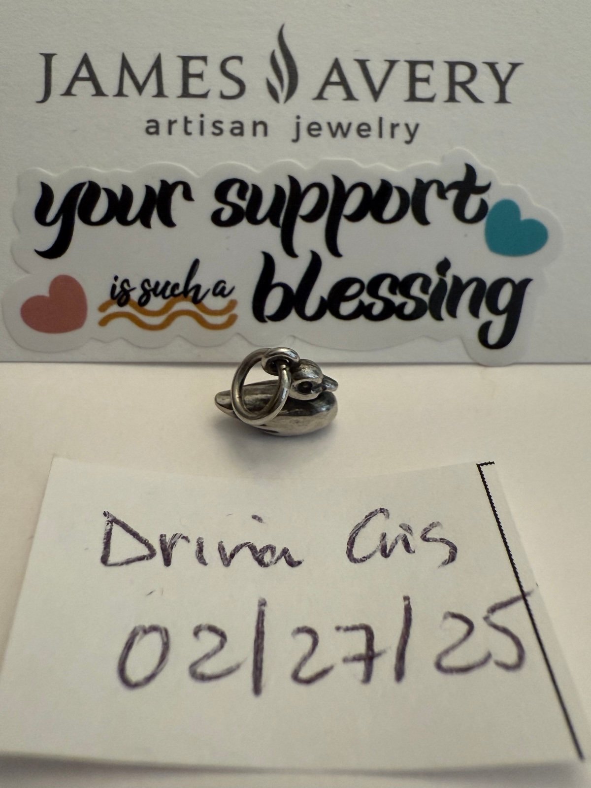 James Avery retired Duck charm