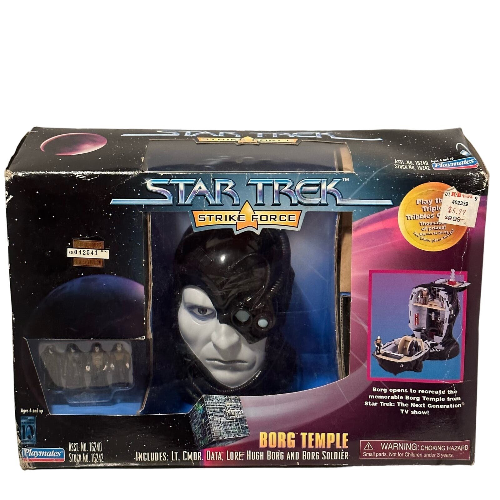 Star Trek strike Forse Borg Temple Payset Been open Box torn Bent