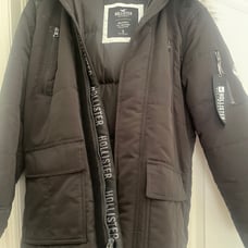 Black Hollister Men’s Parka