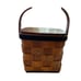 Vintage Woven Basket Decoupage Western/Americana Theme Purse
