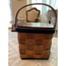 Vintage Woven Basket Decoupage Western/Americana Theme Purse