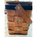 Vintage Woven Basket Decoupage Western/Americana Theme Purse