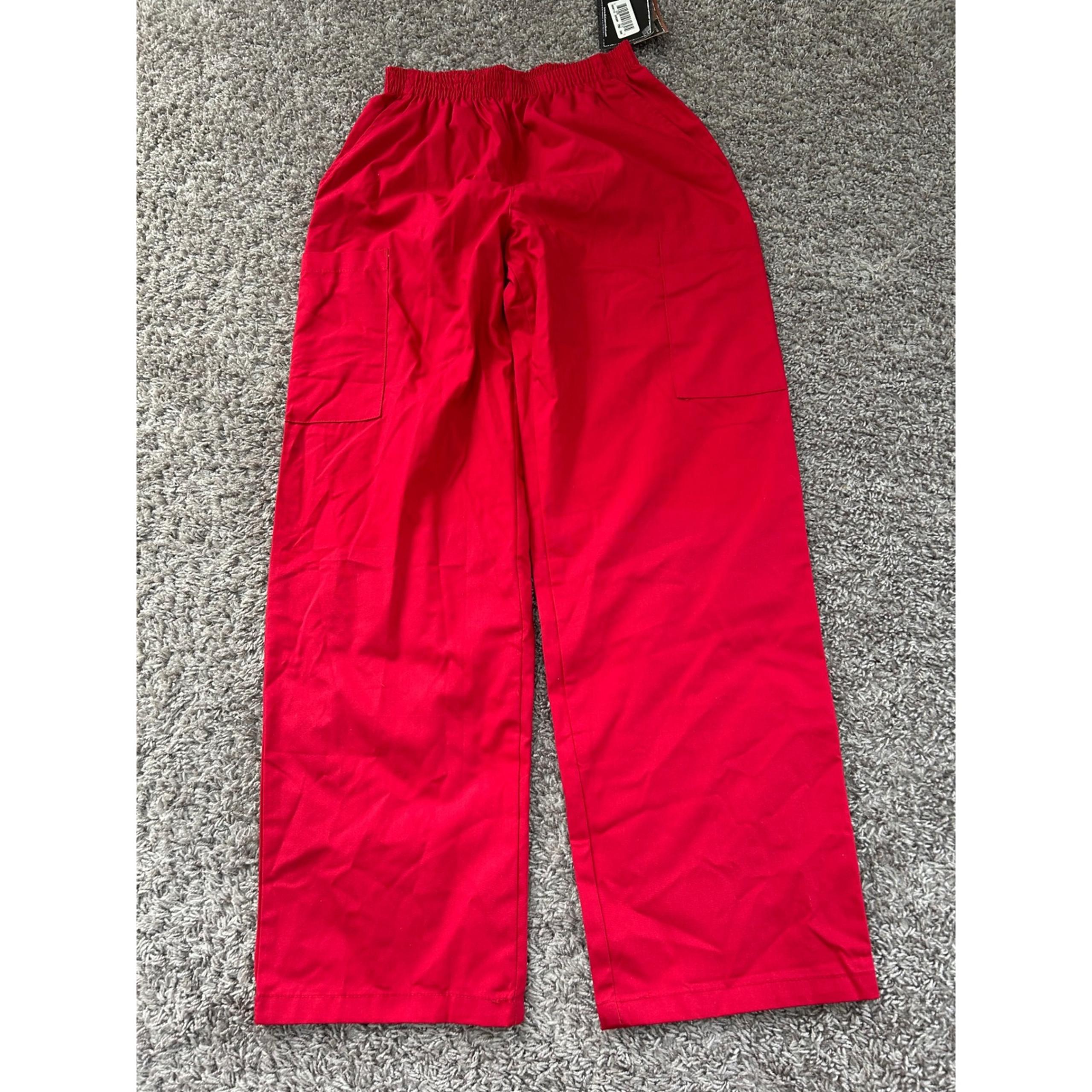 Dickies Medical Uniforms Scrub Pants Petite Easy Care Red XSP