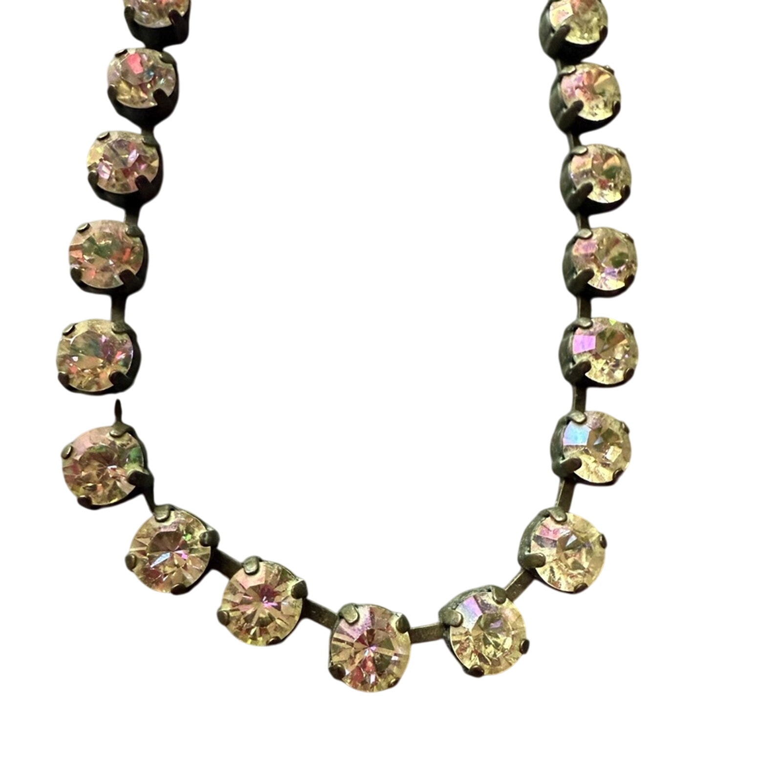 Sabika Crystal Winter 2012 Tennis Statement Necklace