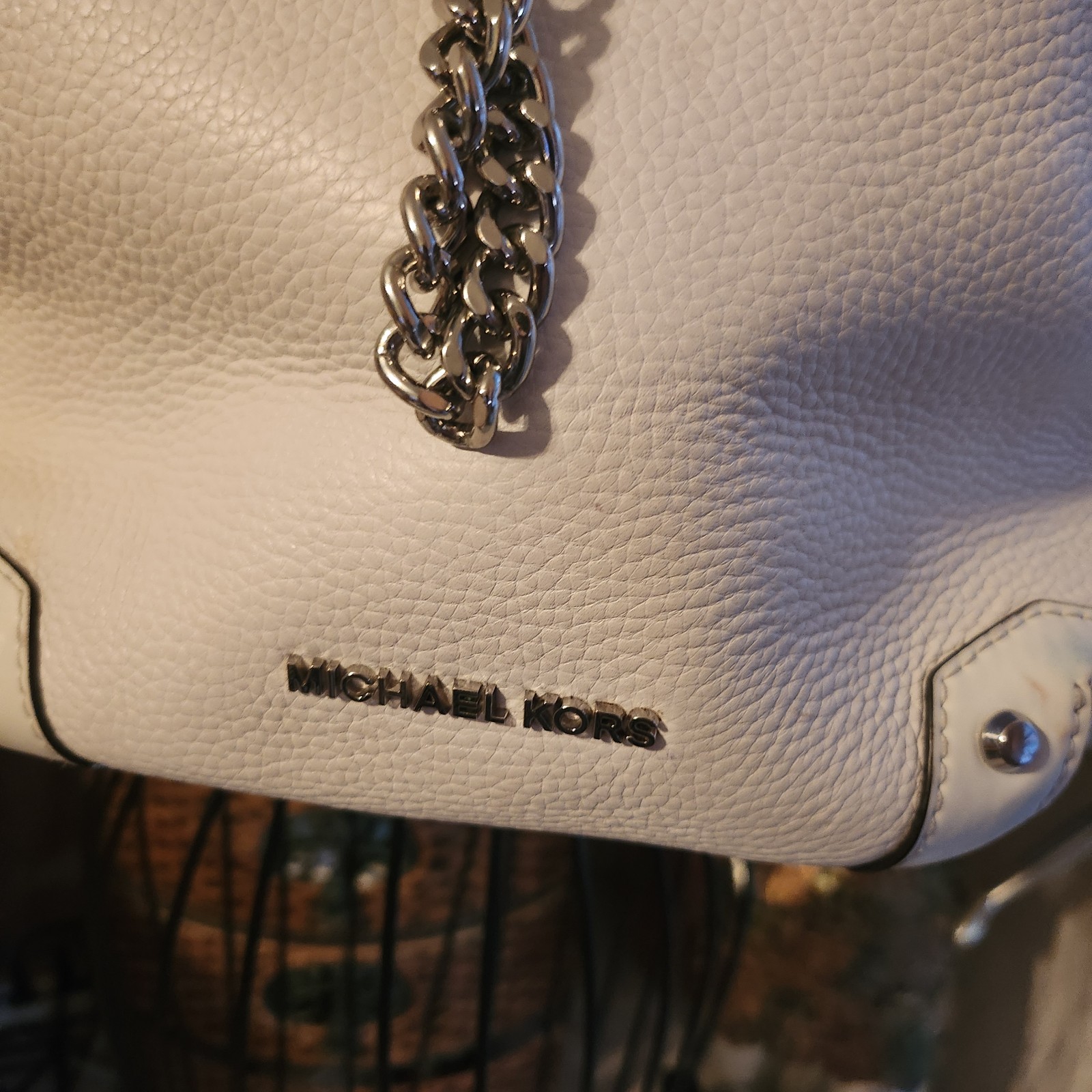 michael michael kors alanis pebble leather bucket bag