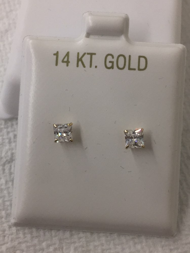 14k yellow gold earrings