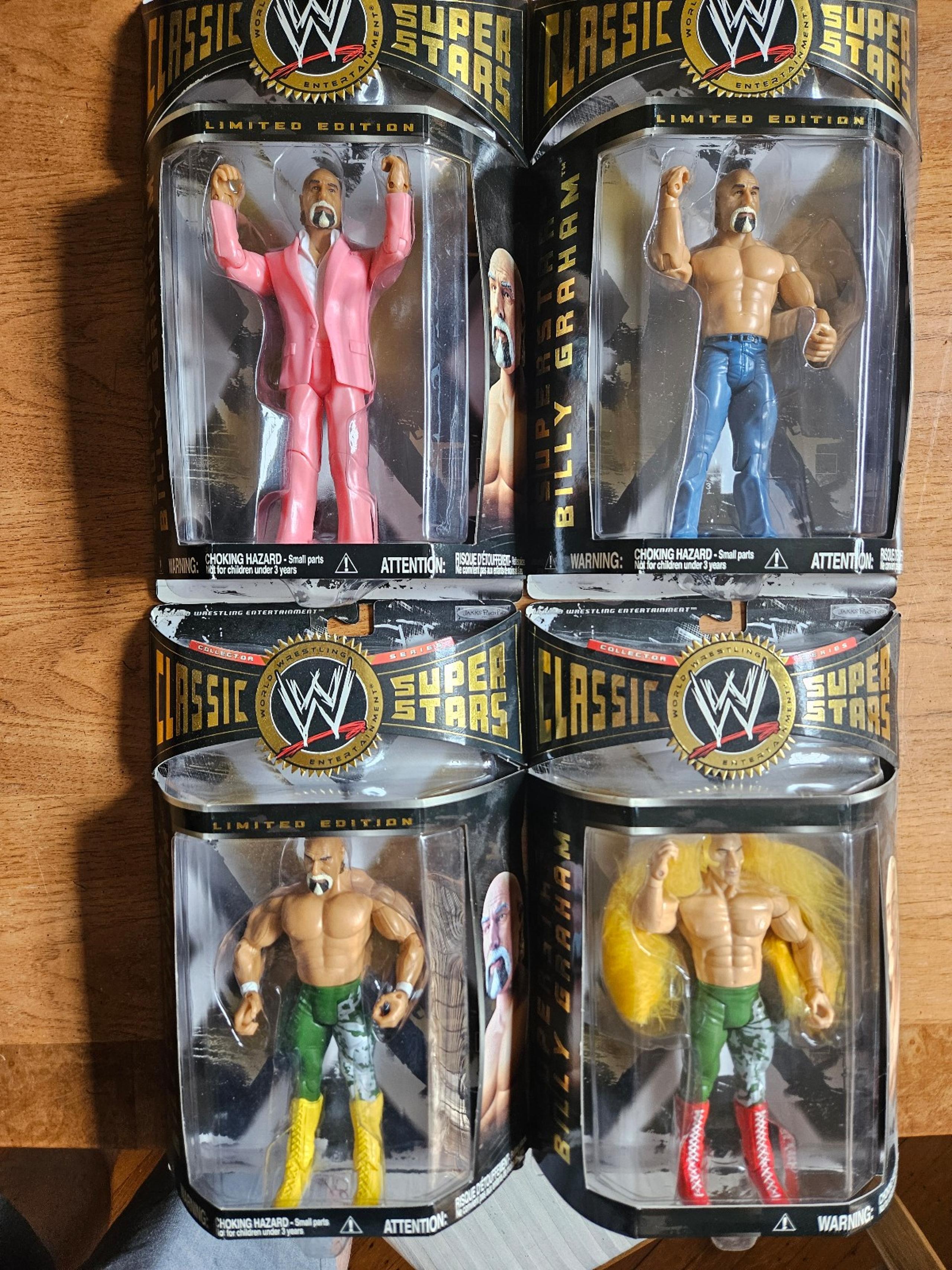 Jakks Pacific Classic Superstars figures Superstar Billy Graham lot of 4 - WWE