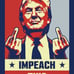 (Lot of 50) DONALD TRUMP CUSTOM ART CARD - IMPEACH THIS