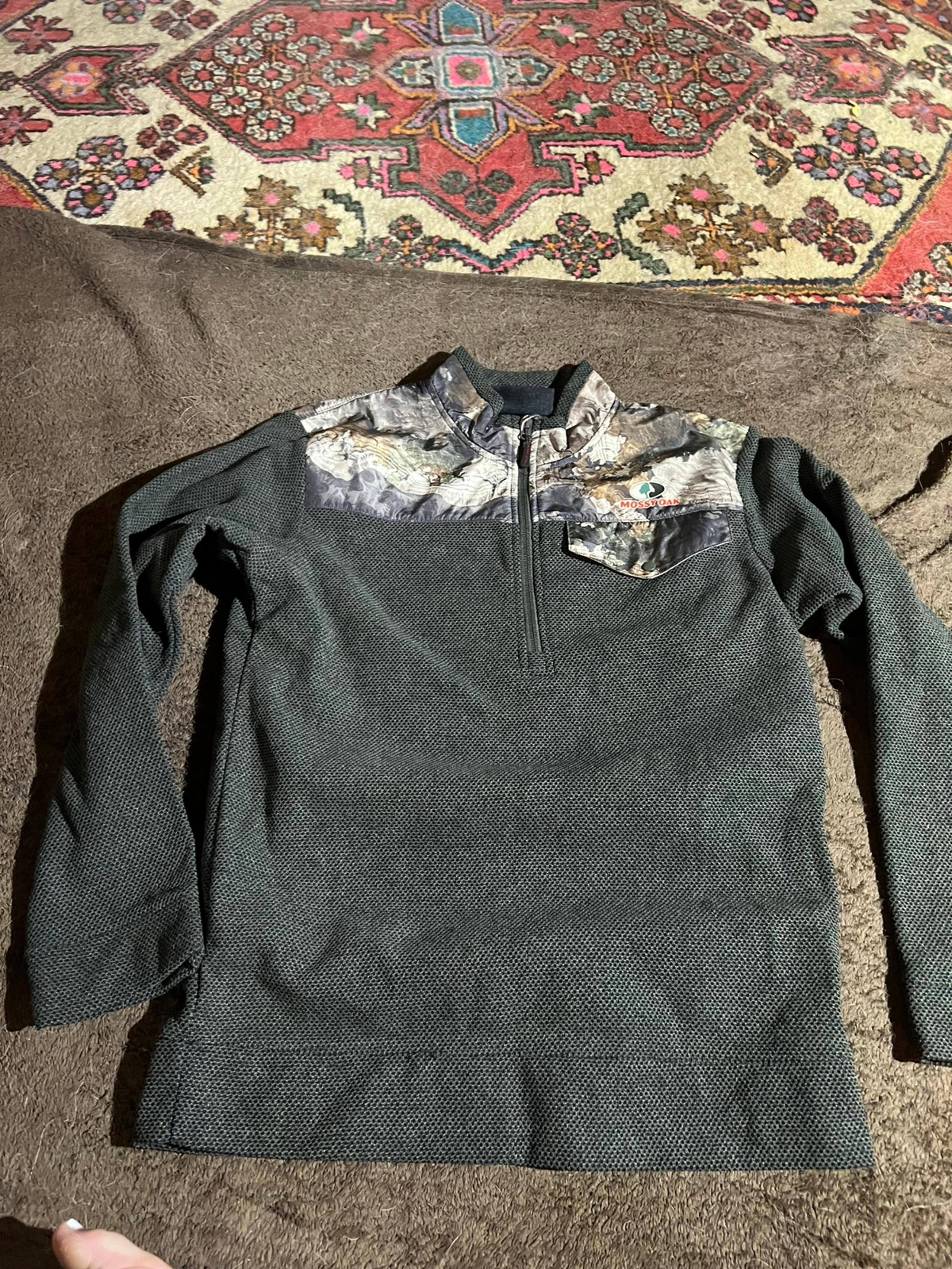 Mossy Oak Small Camo 1/4 Zip Hunting Pullover