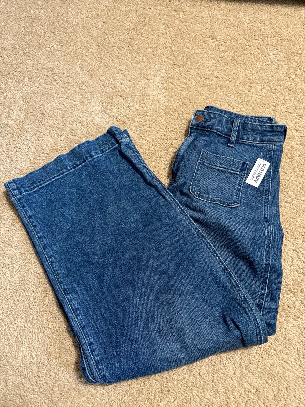 NWT Old Navy Wide Leg Jeans size 8
