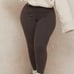 HOUSE OF CB CHOCOLATE JERSEY ULTRA HIGH WAIST COVERSTITCH LEGGINGS