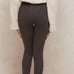 HOUSE OF CB CHOCOLATE JERSEY ULTRA HIGH WAIST COVERSTITCH LEGGINGS