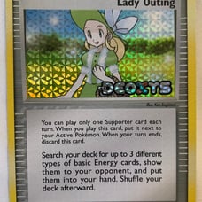 Lady Outing Ex Deoxys Pokemon Card Fermi Bubbles Grading B