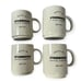 NEW Starbucks Coffee Company Seattle WA Stackable Ceramic Mugs Set of 4 READ