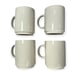 NEW Starbucks Coffee Company Seattle WA Stackable Ceramic Mugs Set of 4 READ