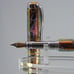 fountain pen, handcrafted rhodium and 22k acrylic pens