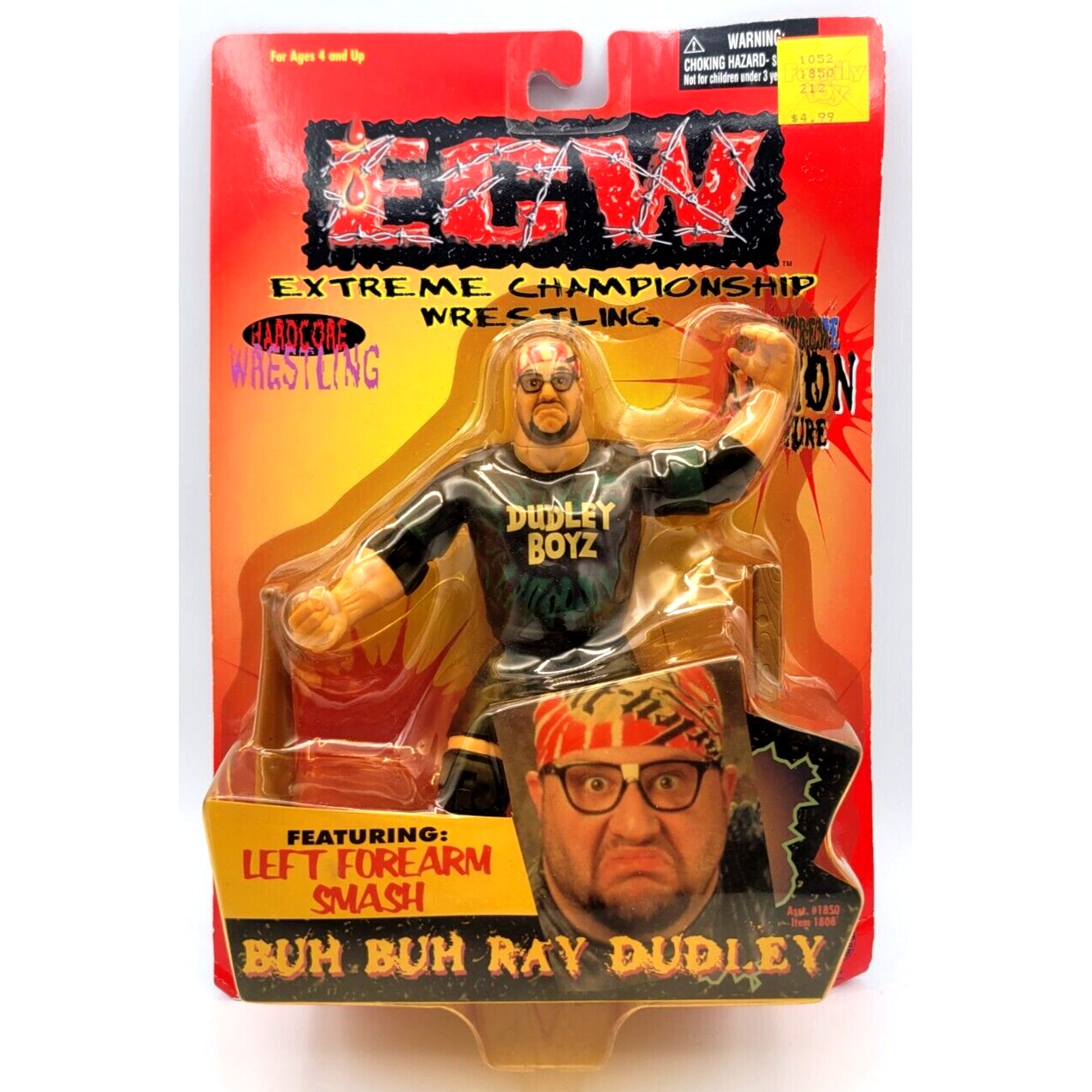 BUH BUH RAY DUDLEY ECW EXTREME CHAMPIONSHIP WRESTLING SEALED BUBBA RAY 1999