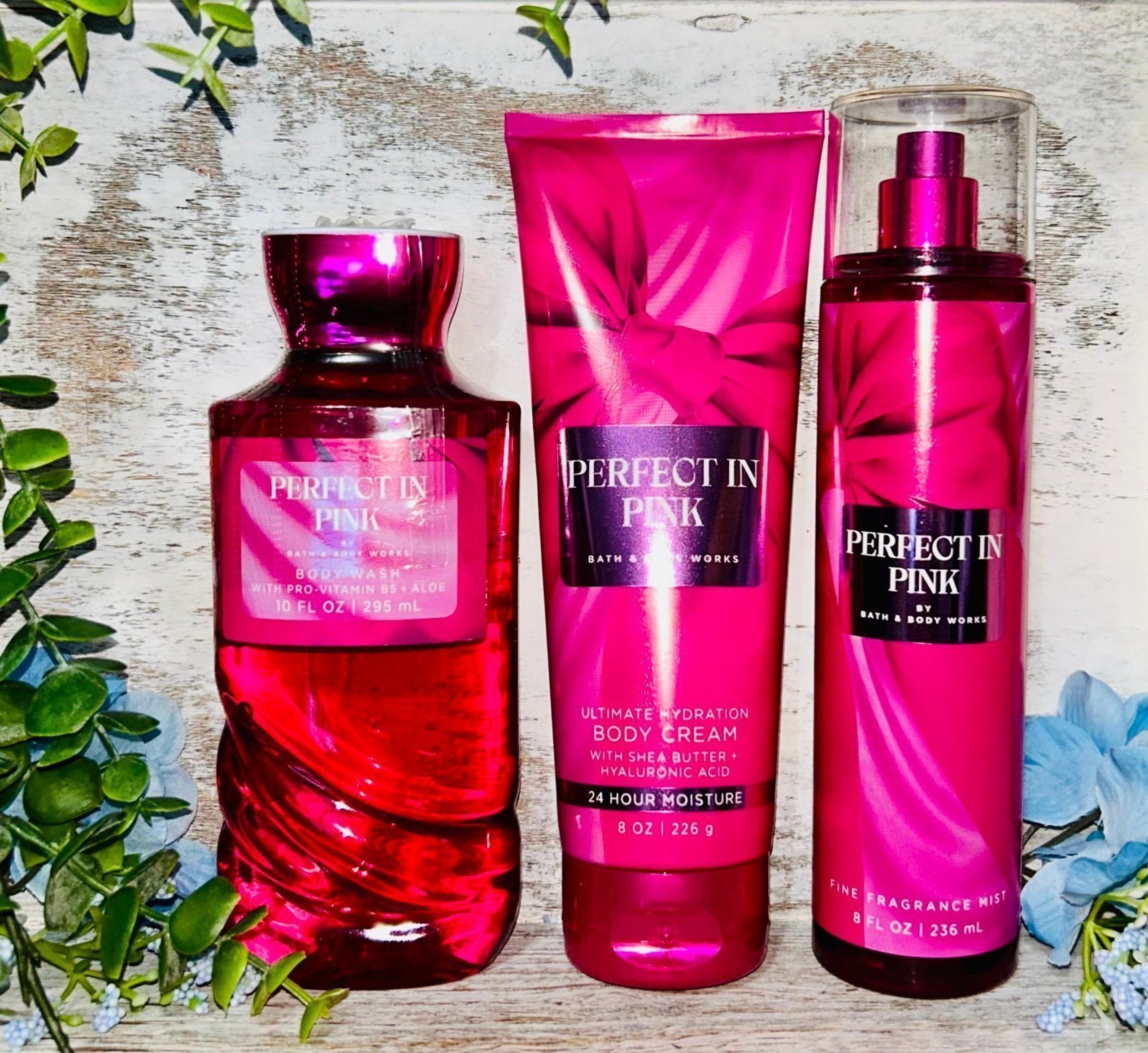 BBW Bath & Body Works “PERFECT IN PINK” Body Care Bundle for Women