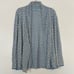 J. McLaughlin Cardigan Medium Chevron Wavy Striped Blue Cream Lightweight Jacket