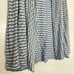 J. McLaughlin Cardigan Medium Chevron Wavy Striped Blue Cream Lightweight Jacket