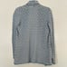 J. McLaughlin Cardigan Medium Chevron Wavy Striped Blue Cream Lightweight Jacket