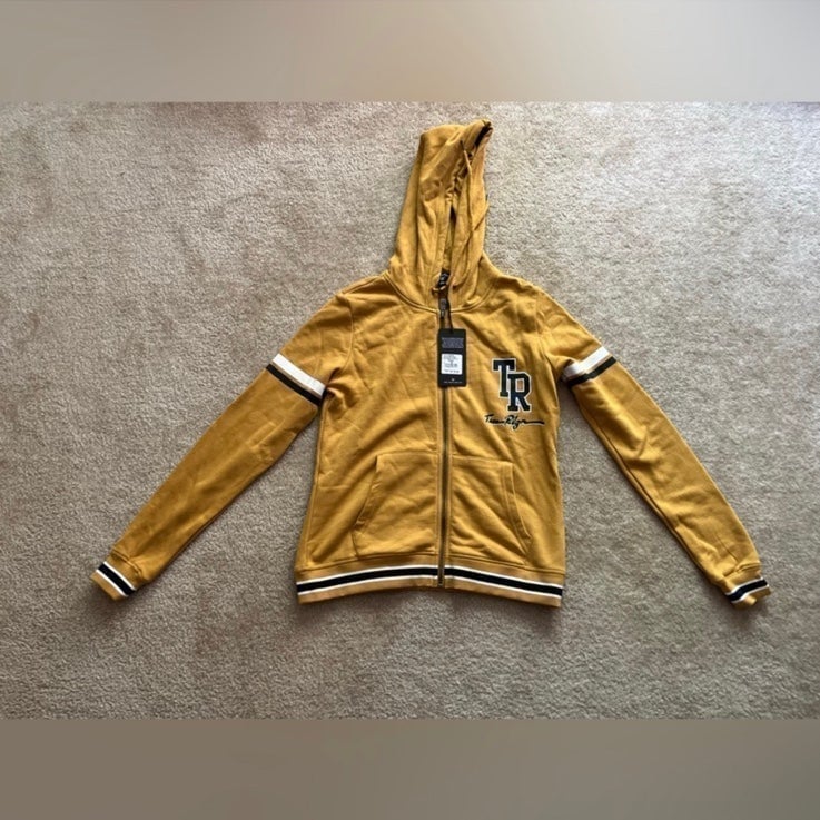 True Religion Collegiate Zip Up Hoodie Size M