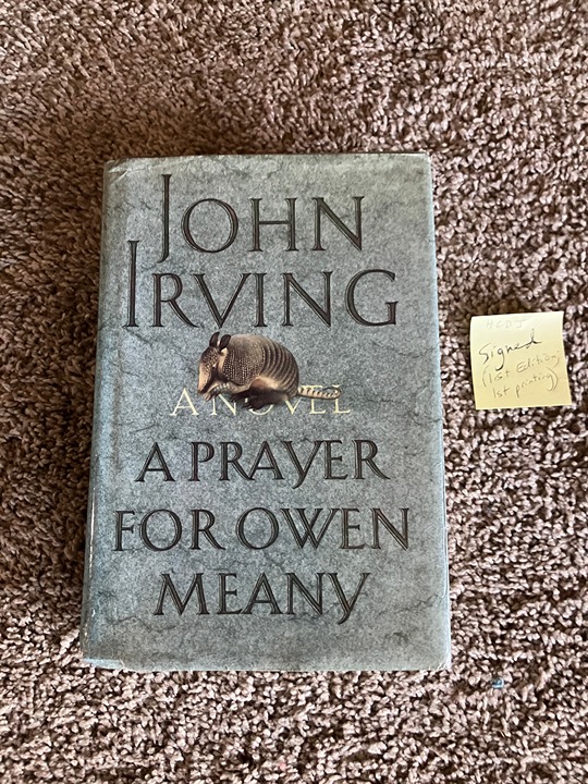 ThA PRAYER FOR OWEN MEANEY by John Irving - Signed, 1st Ed/1st Print - HCDJ 1989
