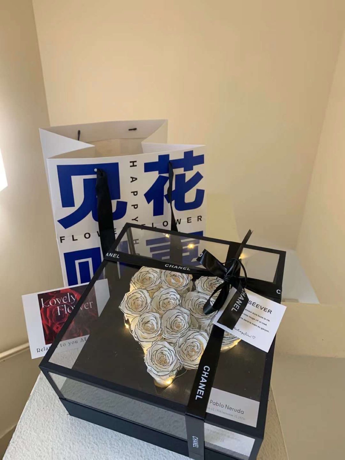 Chanel X roseever flower bouquet accessory