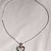 Vintage New Designer Marcasite Sterling Silver Heart Pendant 18 Necklace